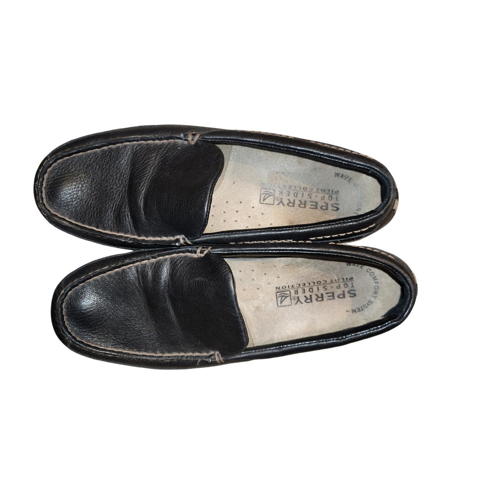Sperry Top-Sider Pilot Collection Black Leather Loafers Mens 11.5 M 0257444